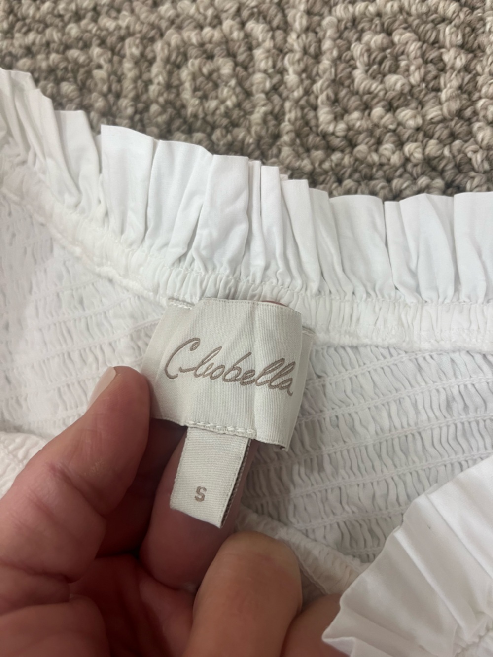 Cleobella White One-Shoulder Ruffle Mini Dress - Picture 3 of 8